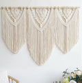 Achart Macrame Wall Hanging Large- Boho Wall Decor- large wall art- Wall Decor Living Room- Macrame Tapestry Boho Decor for Bedroom (Wooden Bead)