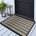 ubdyo Extra Durable Door Mat - Dirt Trapping Outdoor Welcome Mats - Non-Slip Outdoor Indoor Entrance - Low Profile Front Doormat(47" x 32", Bright Grey)